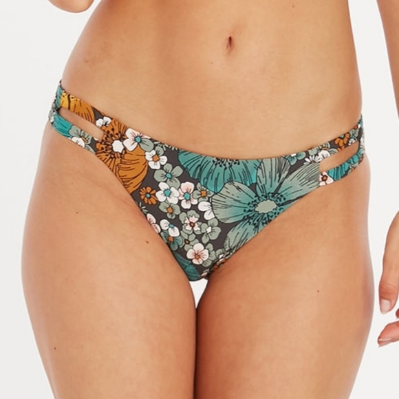 🍹VOLCOM NOTHING BUD LOVE HIPSTER BIKINI BOTTOM SIZE S - Picture 1 of 7